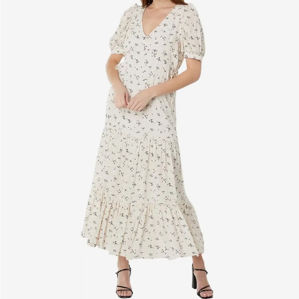 Saltwater Luxe Cream Floral Maxi Dress